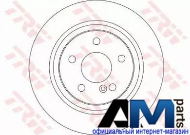 Задние тормозные диски 256x12 Фольксваген Сирокко DF4271 TRW