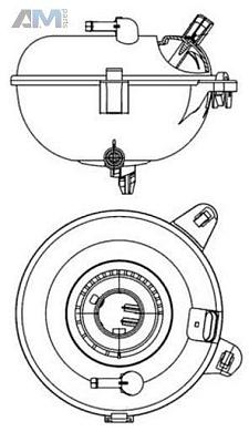 Компенсационный бачок охлаждающей жидкости MAHLE/KNECHT (CRT21000S) Volkswagen Tiguan 2 рестайлинг 2.0TFSI