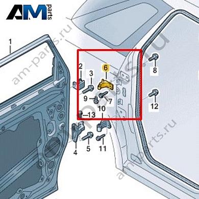Половина петли двери (нижняя часть) Volkswagen id-Buzz 2023-2024 1T3831001AКупить половину петли двери (нижнюю часть) 1T3831001A на Фольксваген id-Buzz 2023-2024- выгодные цены