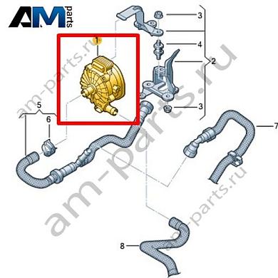 Насос системы продувки VAG 04E906703DКупить насос системы продувки 04E906703D Фольксваген/Ауди/Шкода на выгодных условиях