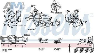 Турбонагнетатель NISSENS (93117) для Skoda Octavia A7 (2013-2017) 1.2TSI