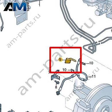 Кронштейн тормозного шланга Volkswagen id3 2020-2024 1EA611845BКупить кронштейн тормозного шланга 1EA611845B для Фольксваген id3 2020-2024 на выгодных условиях