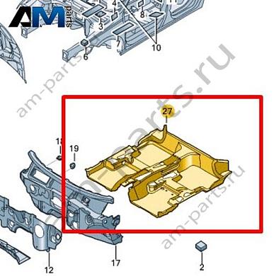 Шумоизоляция для пола Volkswagen Jetta VII 2020-2024 17A863919CКупить шумоизоляцию для пола 17A863919C на Фольксваген Джетта VII 2020-2024- акция