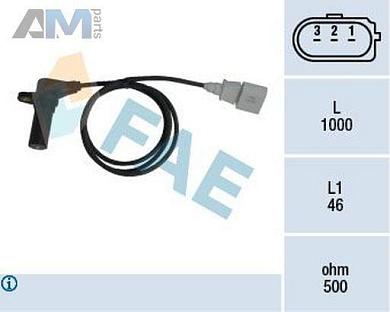 Датчик положения распредвала (79064) FAE для Skoda Superb 3U (2001-2008)