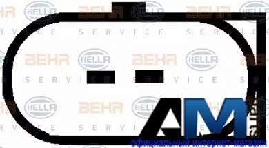Компрессор кондиционера Фольксваген Туарег 3.0 TDI (204 л.с.) 8FK351322811 Behr-hella