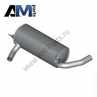 Задний глушитель 18307627142 на BMW F30 320i-320iX