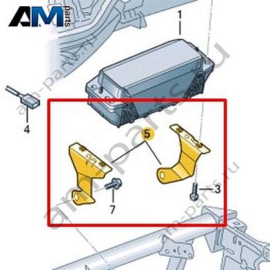 Кронштейн подушки безопасности Volkswagen T-Roc 2018-2024 2GA880571AКупить кронштейн подушки безопасности 2GA880571A для Фольксваген Т-рок 2018-2024 на выгодных условиях