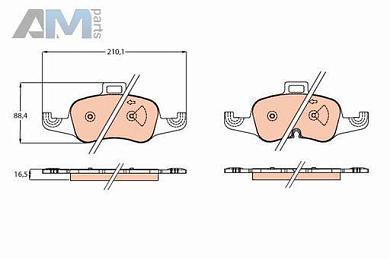 Передние тормозные колодки TRW GDB2120 Audi TT (8S) 2014-2019