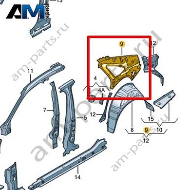 Боковина (внутренняя часть) Volkswagen Jetta VII 2020-2024 17A809406AКупить боковину (внутреннюю часть) 17A809406A Фольксваген Джетта VII 2020-2024- минимальная цена