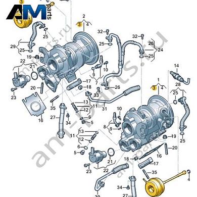 Вакуумный привод для турбонагнетателя VAG 06M145462Купить вакуумный привод для турбонагнетателя 06M145462 для Фольксваген/Ауди/Шкода- минимальная цена
