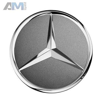 Крышка ступицы колеса Звезда выступает для диаметра отверстия центрования 66.8 мм. (Цвет- серый) Mercedes GLE 2018-2025 A00040038007756