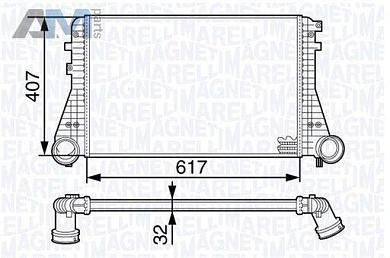 Интеркулер MAGNETI MARELLI (351319202020) на Volkswagen Tiguan I рестайлинг 1.4TSI