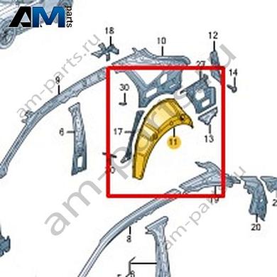 Колесная арка Volkswagen Taigo 2022-2024 2G7809412AКупить колёсную арку 2G7809412A для Фольксваген Тайго 2022-2024 на выгодных условиях