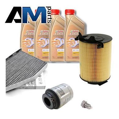 Набор ТО-1/3 Фольксваген Тигуан (2007-2011) 1.4 TSI 150 л.с. (масло Castrol LL3 5W30 504/507)