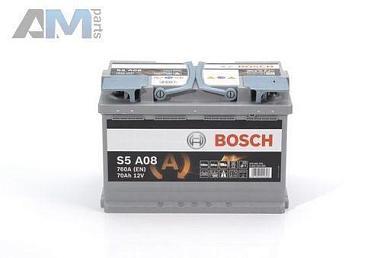 Аккумулятор 12V 70AH/760A (0092S5A080) BOSCH на Audi A7 (4K) 2018-2026