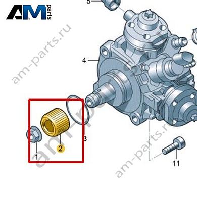 Фланец VAG 059130141NКупить фланец 059130141N для Фольксваген/Ауди/Шкода- минимальная цена