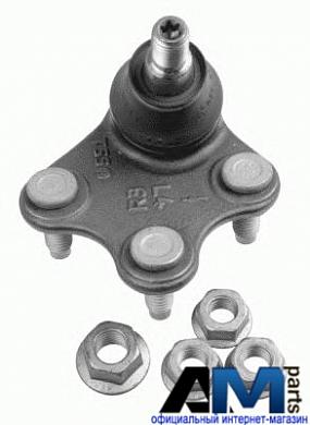 Шаровая опора левая Фольксваген Поло 5 3390501 LEMFORDER