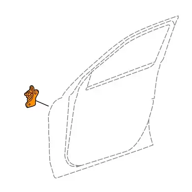 Петля двери передней верхняя правая Mercedes GLS 2015-2019 A1667200237