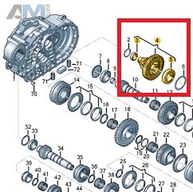 Дифференциал VAG 02Q409021ACКупить дифференциал 02Q409021AC на Фольксваген/Ауди/Шкоду- гарантия наличия