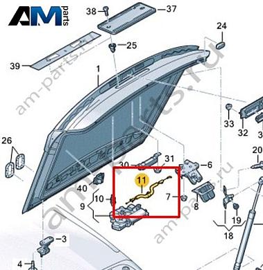 Трос Volkswagen id4/id5 2021-2024 11A827535Купить трос 11A827535 на Фольксваген id4/id5 2021-2024- акция