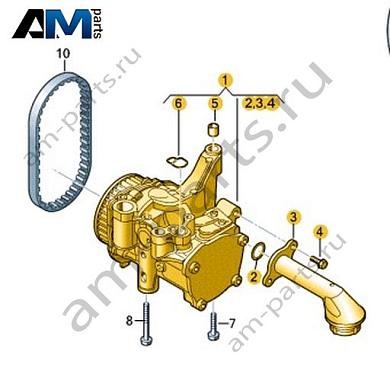 Масляный насос с встроенным вакуумным насосом VAG 04L145208ADКупить масляный насос с встроенным вакуумным насосом 04L145208AD Фольксваген/Ауди/Шкода на выгодных условиях