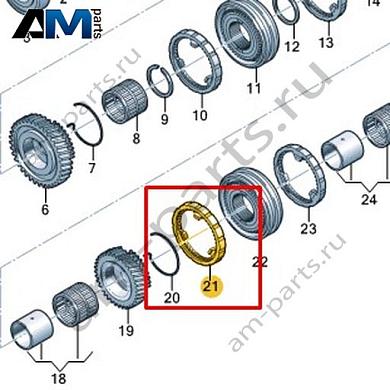 Блокировочное кольцо синхронизатора VAG 0CS311295BКупить блокировочное кольцо синхронизатора 0CS311295B Фольксваген/Ауди/Шкода- гарантия наличия