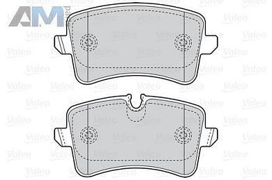 Задние тормозные колодки VALEO 302157 на Audi A5 (8T) 2007-2016