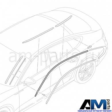 Декоративная накладка крыши хром для Audi A4 B9 8W88537032ZZЗаказать оригинальную декоративную накладку крыши хр Audi A4 B9 8W88537032ZZ- Лучшие условия