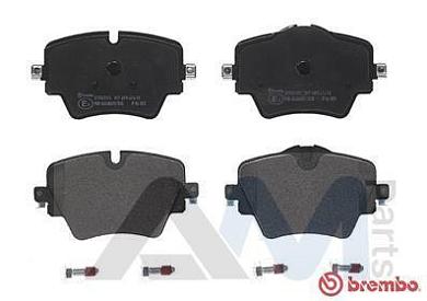 Передние тормозные колодки Brembo (P06093) на BMW X2 (F39) 18d/18dX