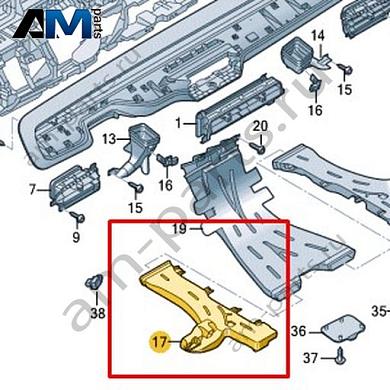 Воздуховод отопления задней части салона Volkswagen id-Buzz 2023-2024 1N3819805Купить воздуховод отопления задней части салона 1N3819805 для Фольксваген id-Buzz 2023-2024 на выгодных условиях