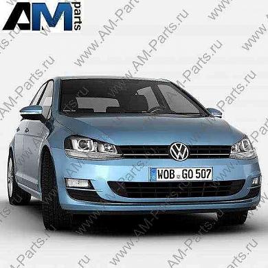 Спойлер переднего бампера Golf 7 (черный) 5G6807568D9B9