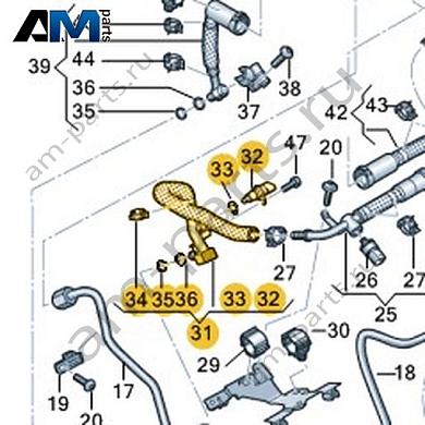 Топливопровод VAG 059130327AAКупить топливопровод 059130327AA Фольксваген/Ауди/Шкода- акция