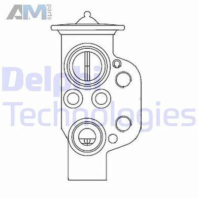 Расширительный клапан кондиционера DELPHI (CB1004V) на Audi Q3 (8U) 2.0TFSI (220/180 л.с.) CULC/CULB