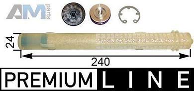 Осушитель кондиционера (MAHLE/KNECHT) AD288000P для BMW 5 серия (F10) 2011-2013 525dx