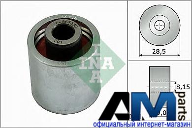 Ролик обводной ремня ГРМ Фольксваген Гольф 6 2.0 TFSI (256/271 л.с.) 532031010 INA