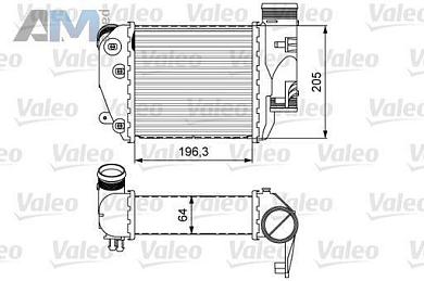 Радиатор турбины VALEO (818610) для Audi A6 (С6) 2004-2011 3.0TDI