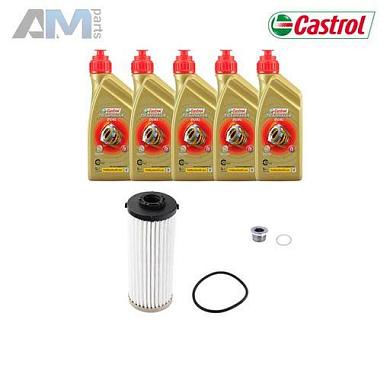 Комплект для замены масла в DSG DQ381 с маслом Castrol Volkswagen Tiguan II (2016-2020)