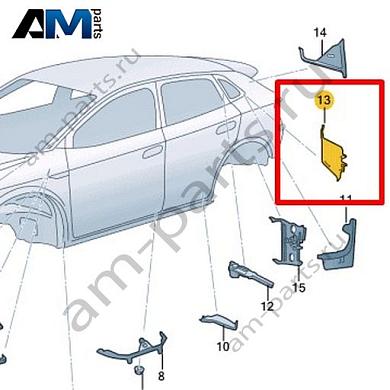 Перегородка стойки D Volkswagen id4/id5 2021-2024 11E864629Купить перегородку стойки D 11E864629 Фольксваген id4/id5 2021-2024- спец. Цена