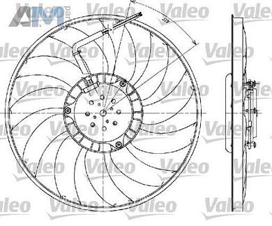 Вентилятор системы охлаждения 400W VALEO (698610) для Audi A4 (B7) 2005-2009 1.6/1.8 (102/163 л.с.)