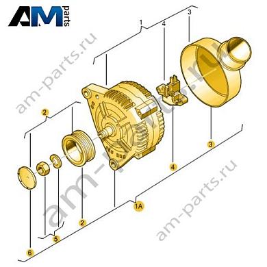Генератор VAG 06E903018SКупить генератор 06E903018S для Фольксваген/Ауди/Шкода- выгодные цены