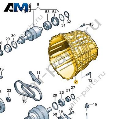Картер коробки передач VAG 0AW301383KКупить картер коробки передач 0AW301383K на Фольксваген/Ауди/Шкоду- минимальная цена