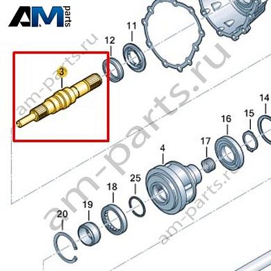 Полуось VAG 0CV409809BКупить полуось 0CV409809B Фольксваген/Ауди/Шкода- спец. Цена