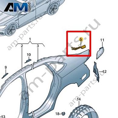 Канал уплотнителя Volkswagen Jetta VII 2020-2024 17A809642Купить канал уплотнителя 17A809642 на Фольксваген Джетта VII 2020-2024- спец. Цена
