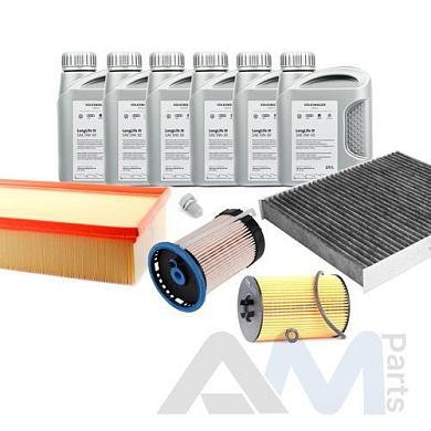 Оригинальный комплект ТО-2/4 Volkswagen Tiguan 2016-2020 2.0 TDI (масло LL3 с допуском 504/507)