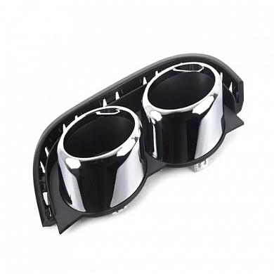 Накладка на левые выхлопные трубы (хром) Ауди A7 (4K) 2018-2026 4K0807811B2ZZ