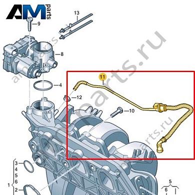 Соединительный шланг VAG 04C133366ABКупить соединительный шланг 04C133366AB на Фольксваген/Ауди/Шкоду- бесплатная доставка
