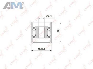 Ролик направляющий ГРМ LYNX для Tiguan 2016-2020 2.0TDI (150 л.с.) PB-3004