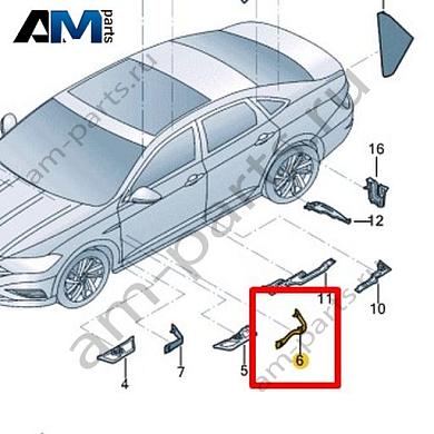 Часть стойки А Volkswagen Jetta VII 2020-2024 17A864628AКупить часть стойки А 17A864628A Фольксваген Джетта VII 2020-2024- акция