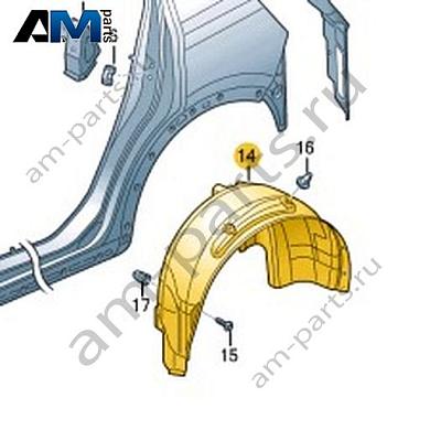Подкрылок Volkswagen T-Roc Cross 2019-2024 2GM810972EКупить подкрылок 2GM810972E для Фольксваген Т-рок Кросс 2019-2024- акция
