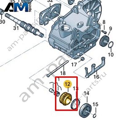 Свободно вращающаяся шестерня VAG 0D0311158Купить свободно вращающуюся шестерню 0D0311158 на Фольксваген/Ауди/Шкоду- минимальная цена